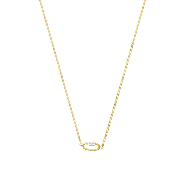 925 Silver Golden Link Chain Pendant