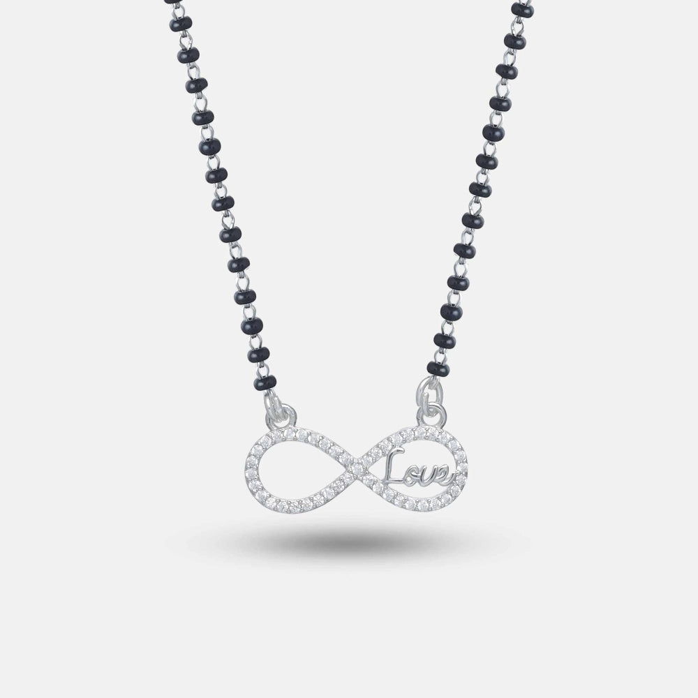 925 Silver Infinite Love Mangalsutra - 925 sterling silver mangalsutra by Tassya Silver