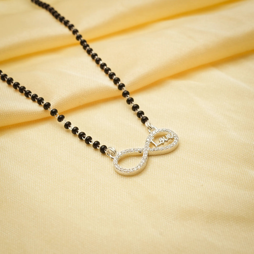 925 Silver Infinite Love Mangalsutra - 925 sterling silver mangalsutra by Tassya Silver
