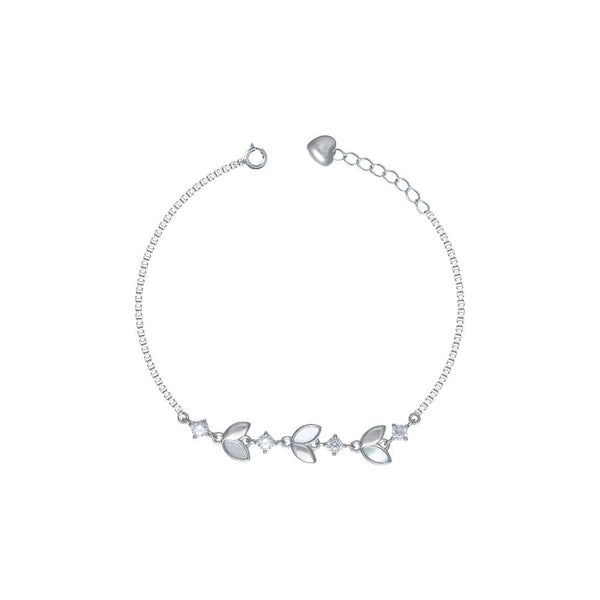 925 Silver Leafy Elegance Bracelet