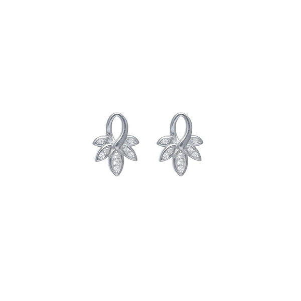 925 Silver Leafy Grace Earrings