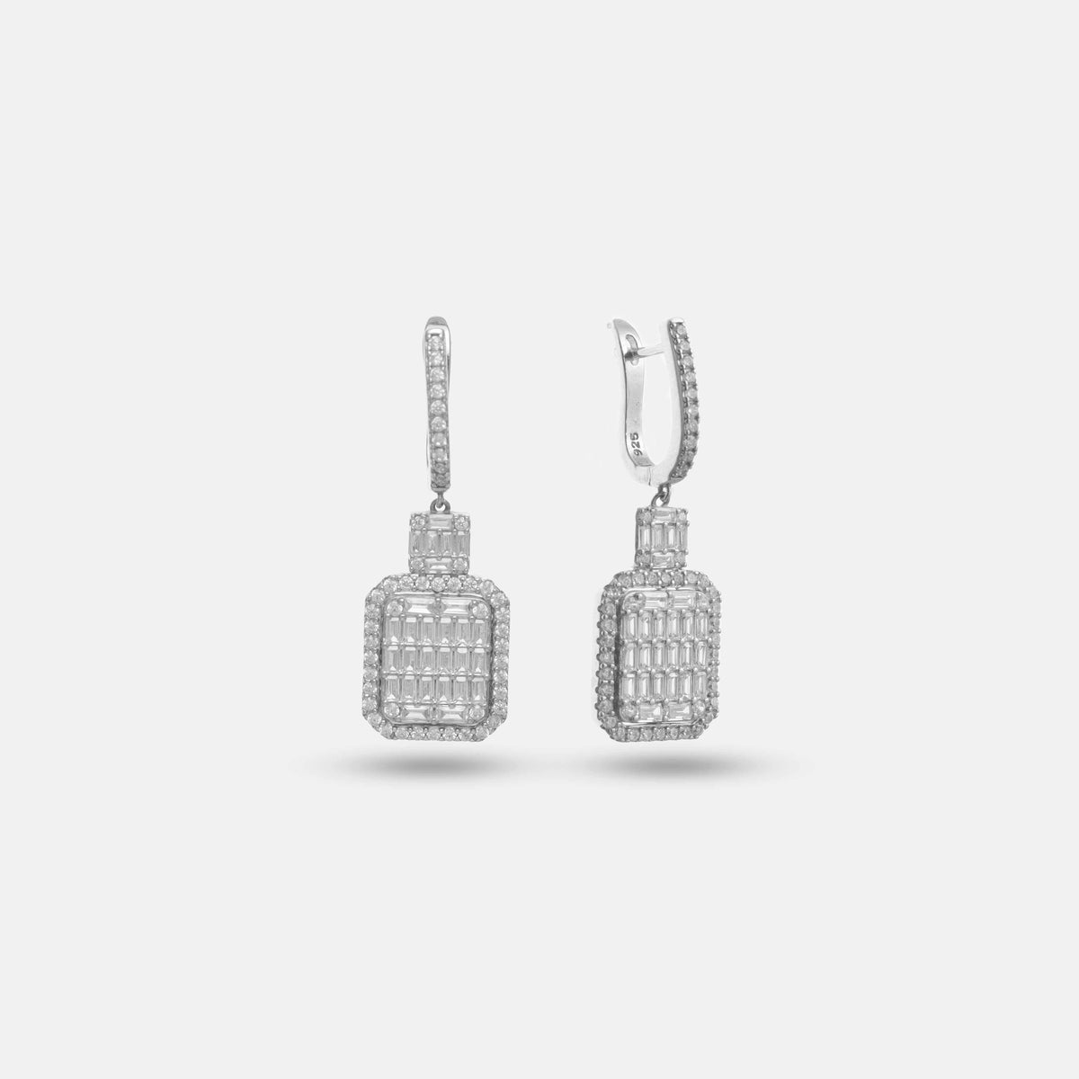 925 Silver Luxe Prism Drops - 925 sterling silver earrings by Tassya Silver