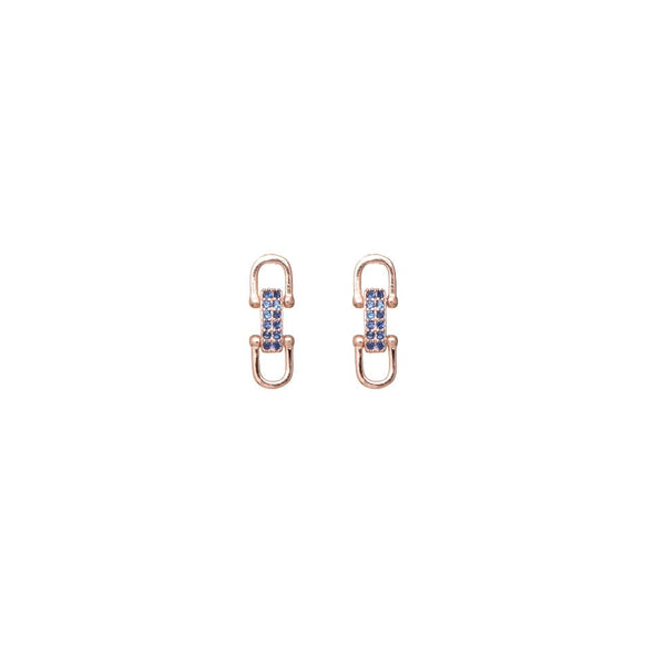 925 Silver Midnight Link Baby Studs
