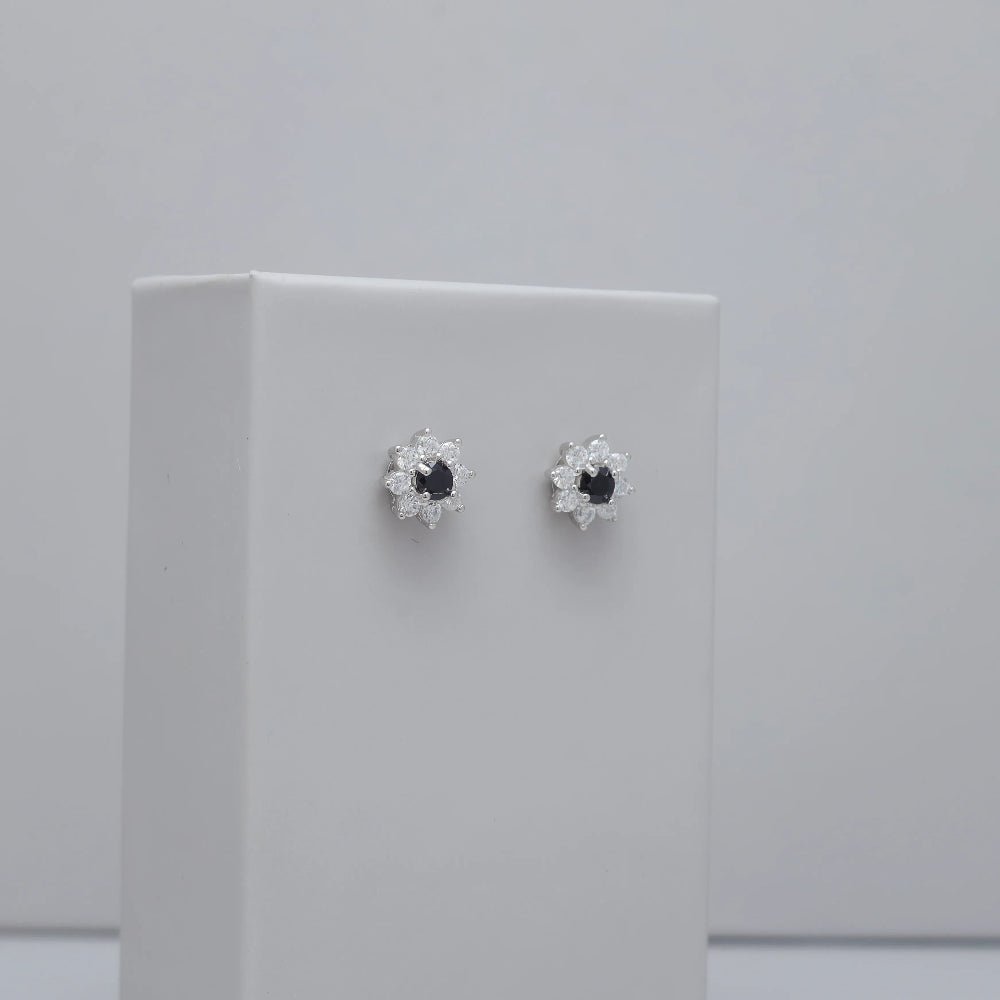 925 Silver Midnight Star Earrings - 925 sterling silver earrings by Tassya Silver