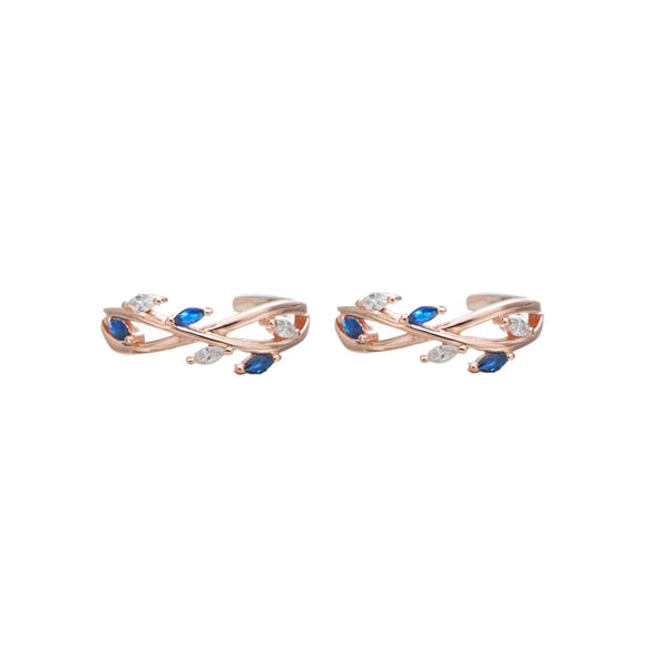 925 Silver Midnight Vine Toe Rings (Pack of 2)