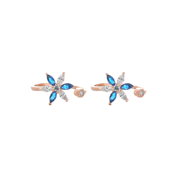 925 Silver Ocean Bloom Radiance Toe Rings – Pack of 2