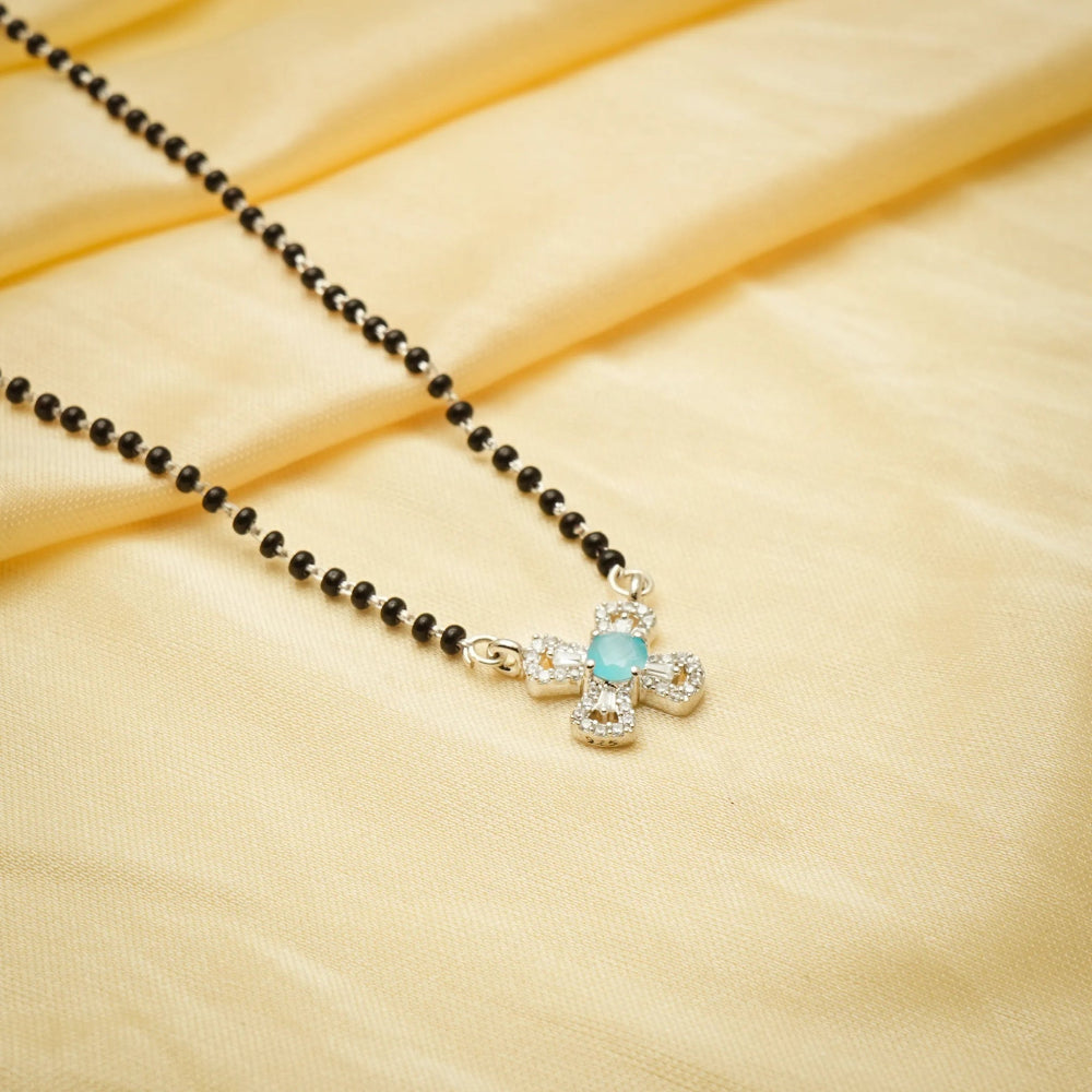 925 Silver Ocean Glow Mangalsutra - 925 sterling silver mangalsutra by Tassya Silver