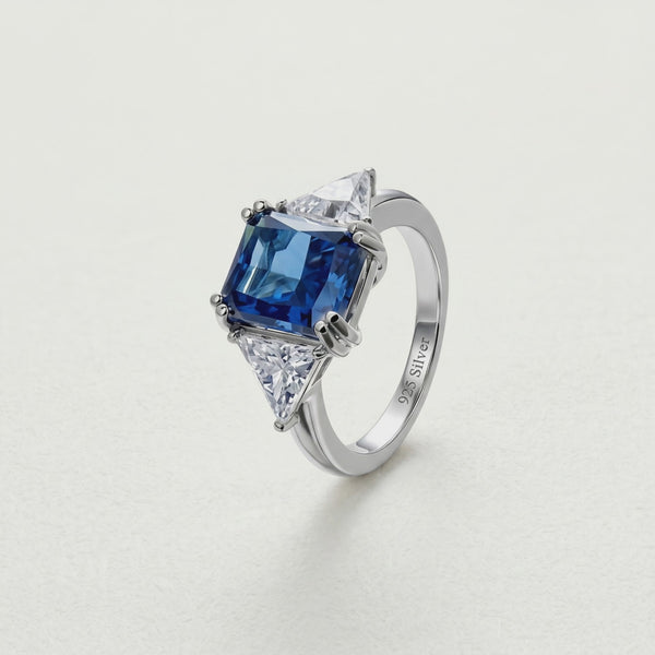 925 Silver Sapphire Majesty Ring