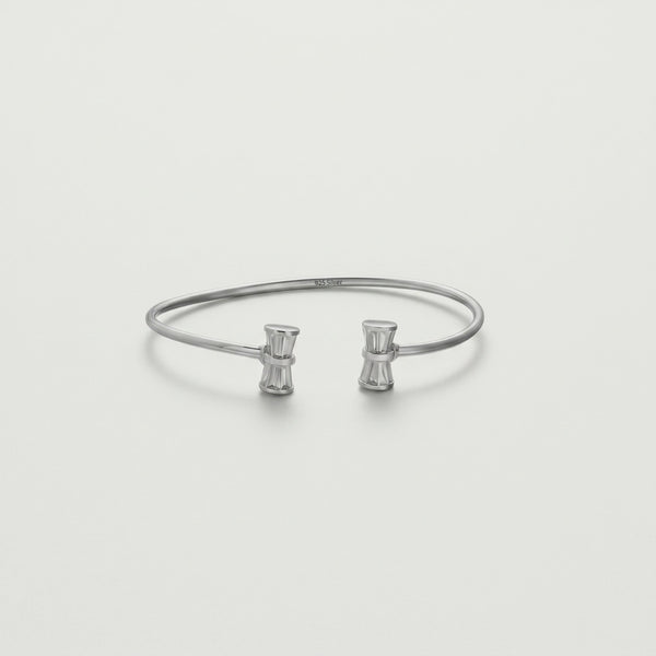 925 Silver Crystal Hourglass Kada