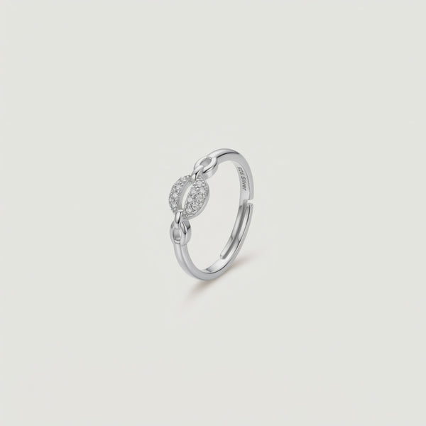 925 Silver Spark Link Ring