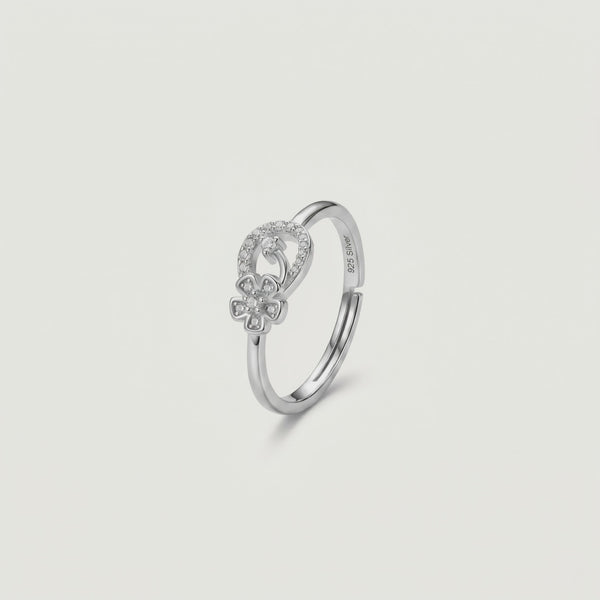 925 Silver Bloom Whirl Ring