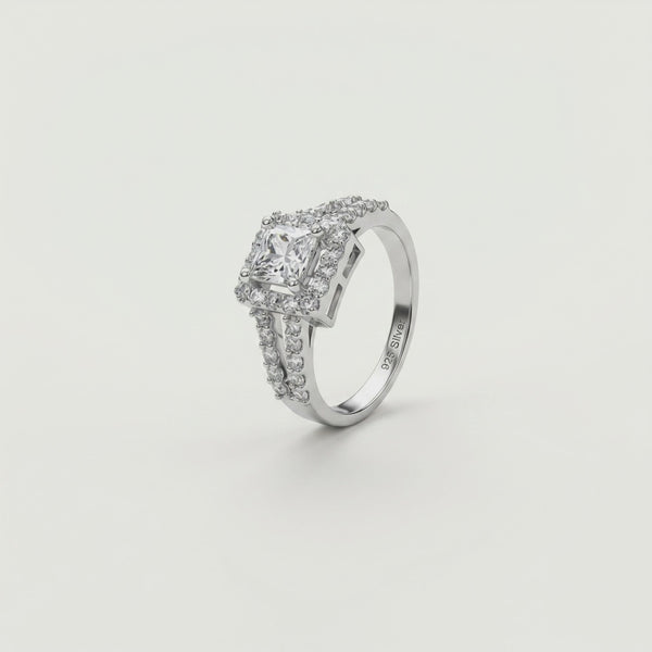925 Silver Regal Spark Ring