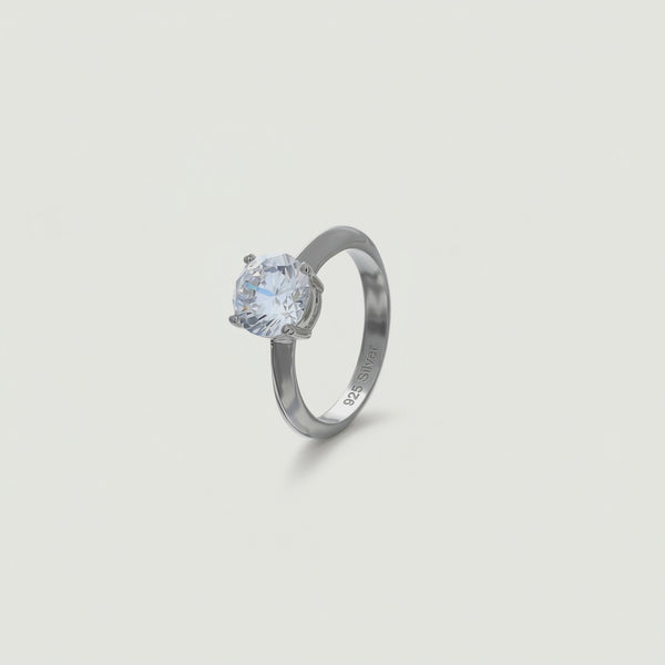 925 Silver Classic Solitaire Ring