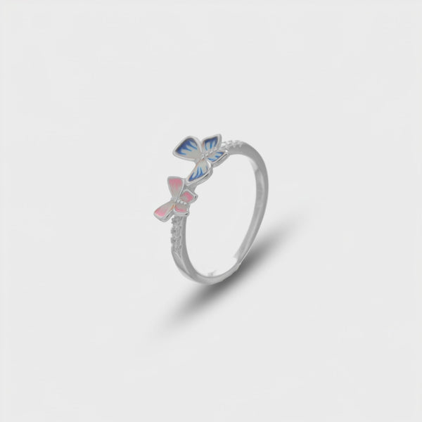 925 Silver Dance of Butterflies Ring
