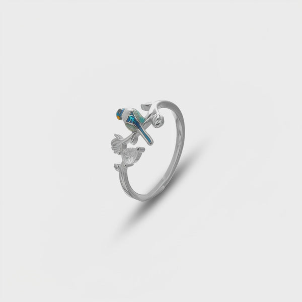 925 Silver Forest Perch Ring