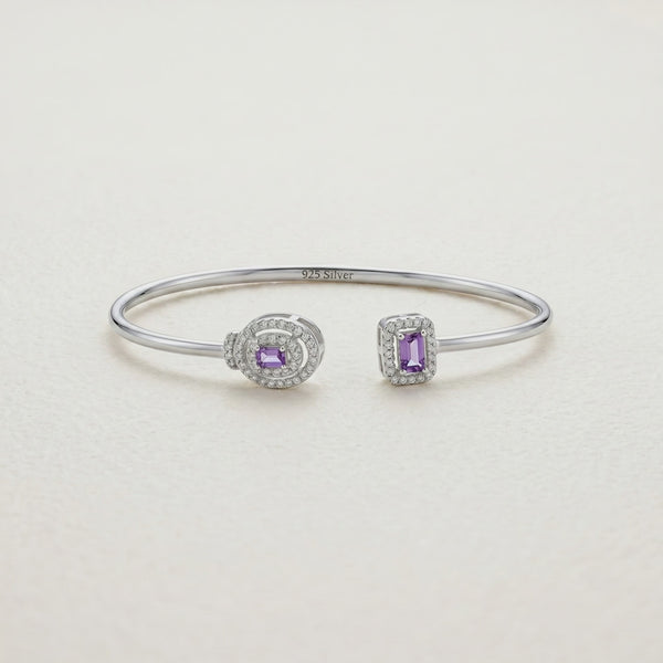 925 Silver Lavender Gleam Duo Kada