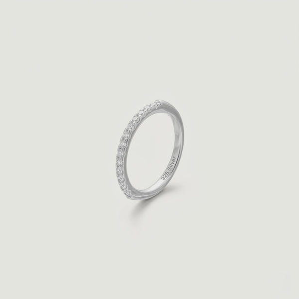 925 Silver Lumi Line Minimal Ring