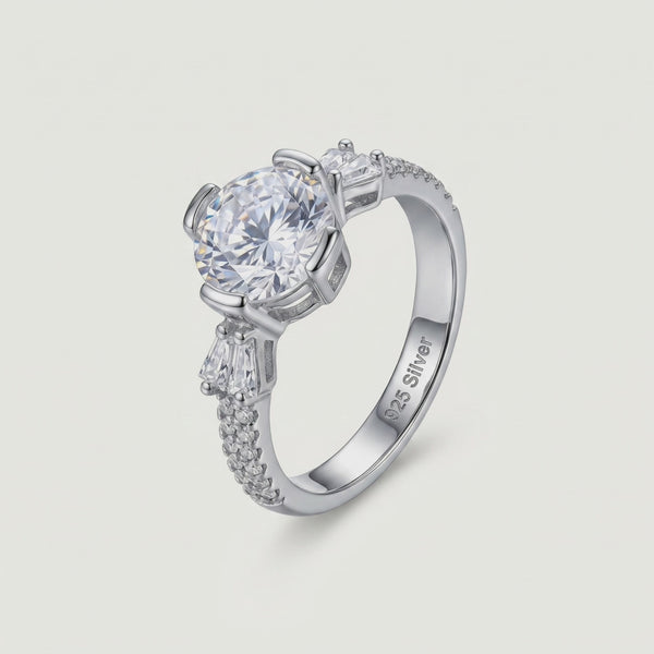 925 Silver Radiant Luxe Solitaire Ring