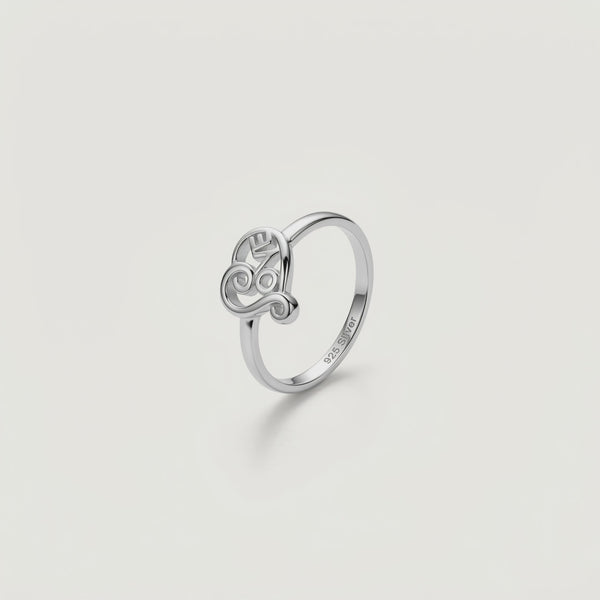925 Silver Love Loop Ring