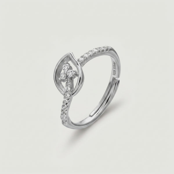 925 Silver Lira Leaf Ring