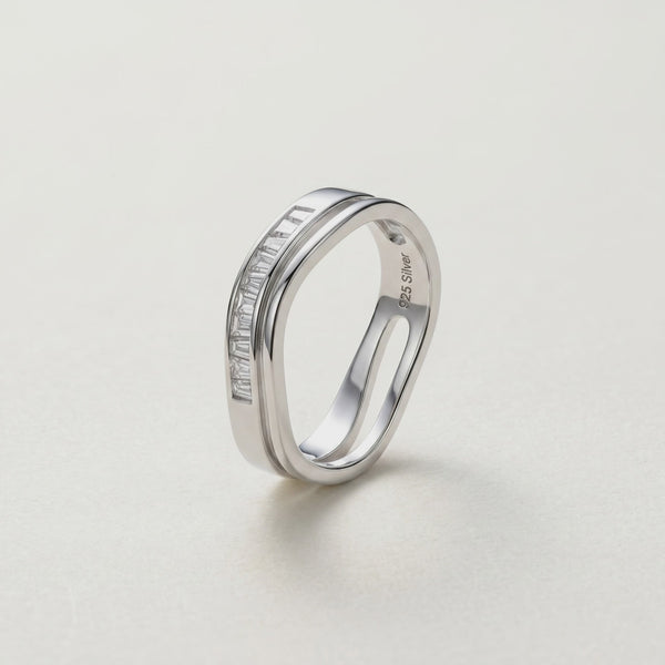 925 Silver Waveband Luxe Ring