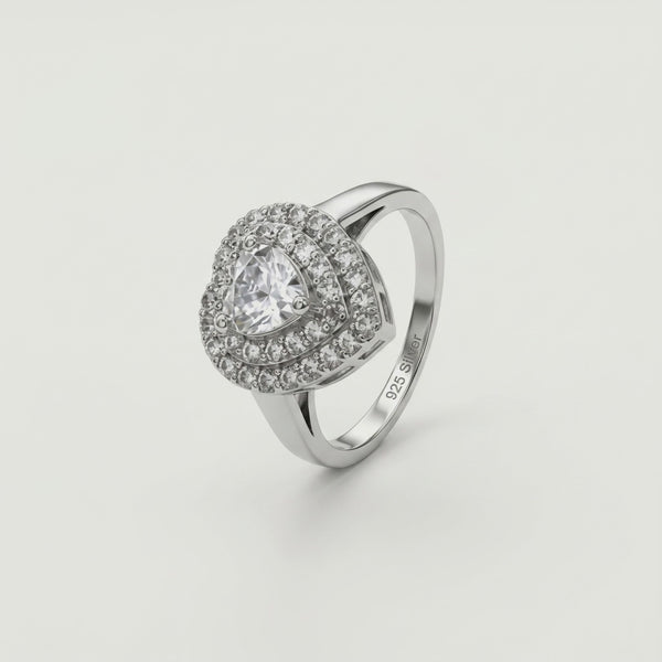925 Silver Love Glow Ring
