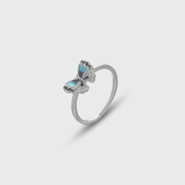 925 Silver Sky Butterfly Ring