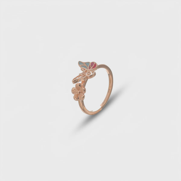 925 Rose Gold Garden Whispers Ring