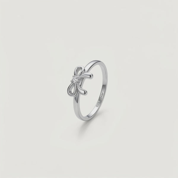 925 Silver Ribbon Whisper Ring