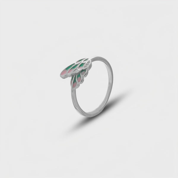 925 Silver Flutter Whisper Minimal Ring