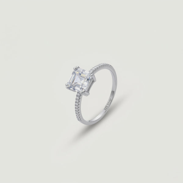 925 Silver Aurora Gem Ring