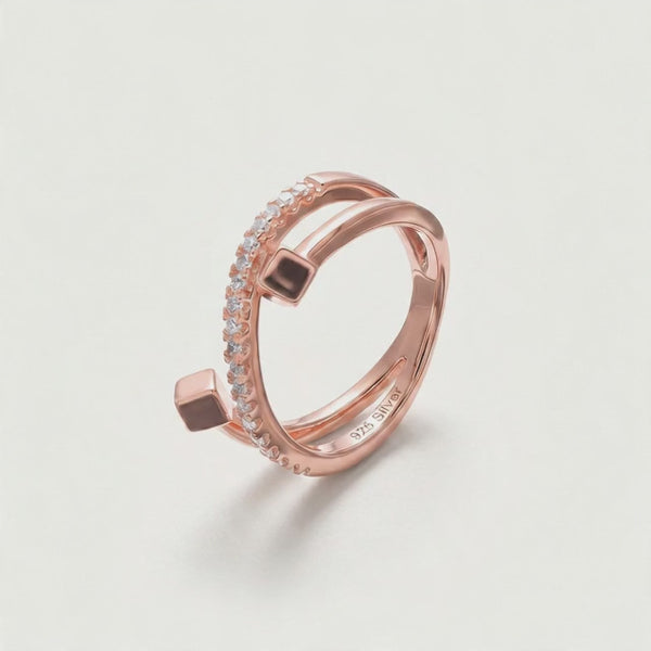925 Silver Nova Edge Ring