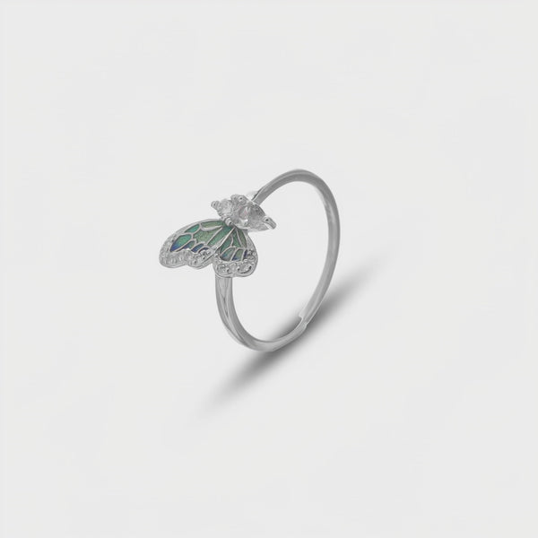 925 Silver Garden Fairy Minimal Ring