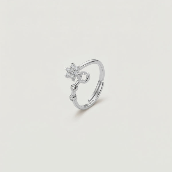 925 Silver Starlit Key Ring
