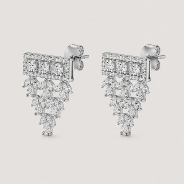 925 Silver Cascade Charm Mangalsutra Set