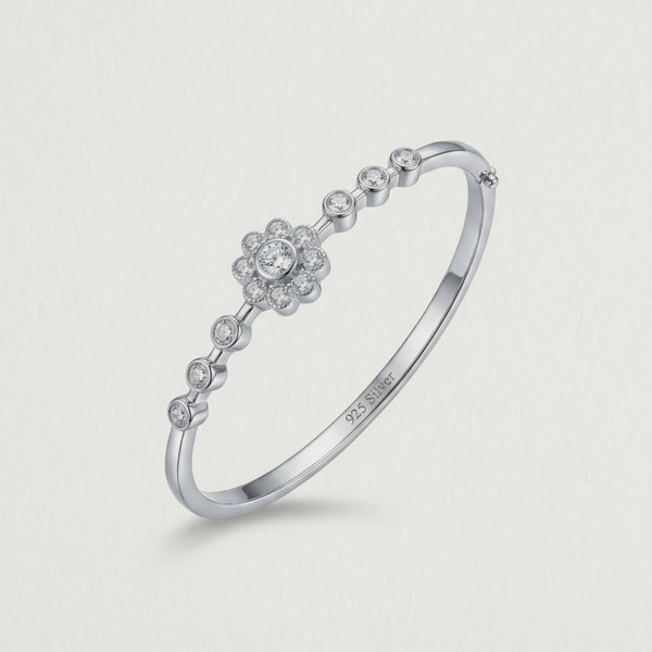 925 Silver Dazzling Flora Kada