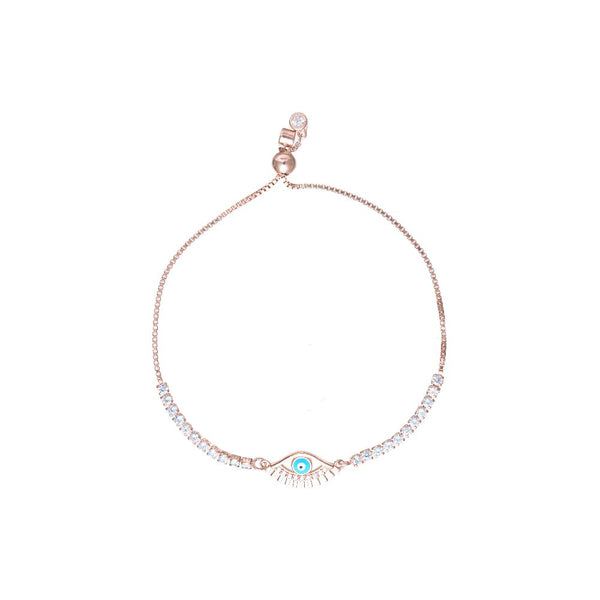 925 Silver Rosé Glint Eye Bracelet