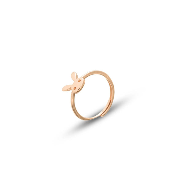 925 Silver Rose Gold Bunny Whisper Ring