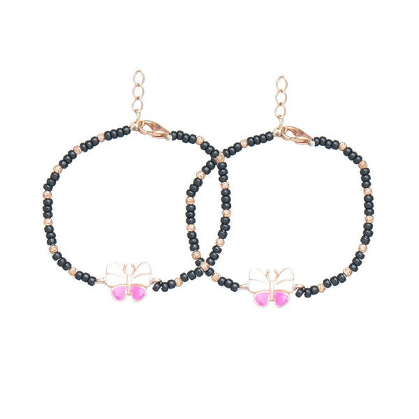 925 Silver Rose Gold Butterfly Bracelet