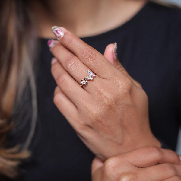 925 Rose Gold Garden Whispers Ring