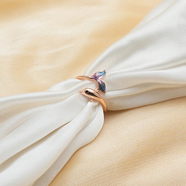 925 Rose Gold Ocean Whimsy Ring