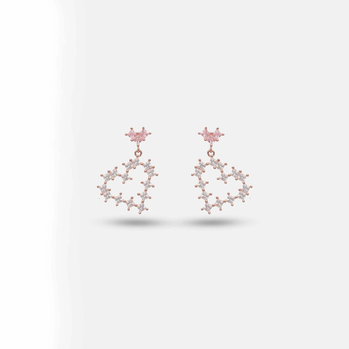 925 Silver Rosegold Stellar Bloom Earrings - 925 sterling silver earrings by Tassya Silver