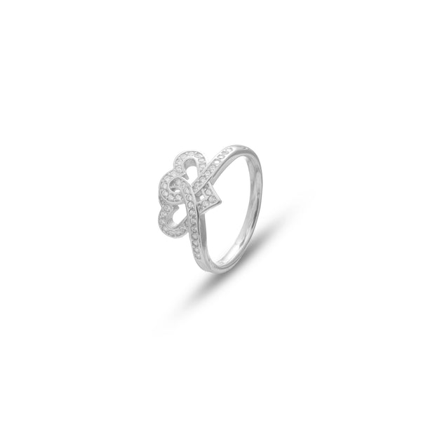 925 Silver Amor Crest Elegant Ring
