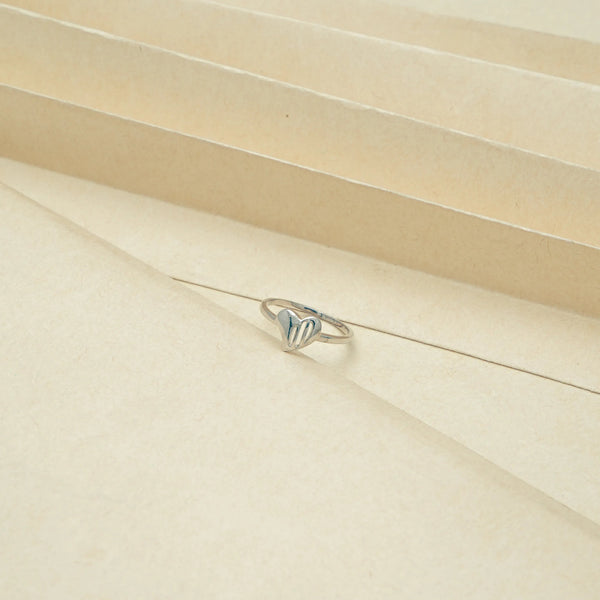 925 Silver Amour Heart Ring