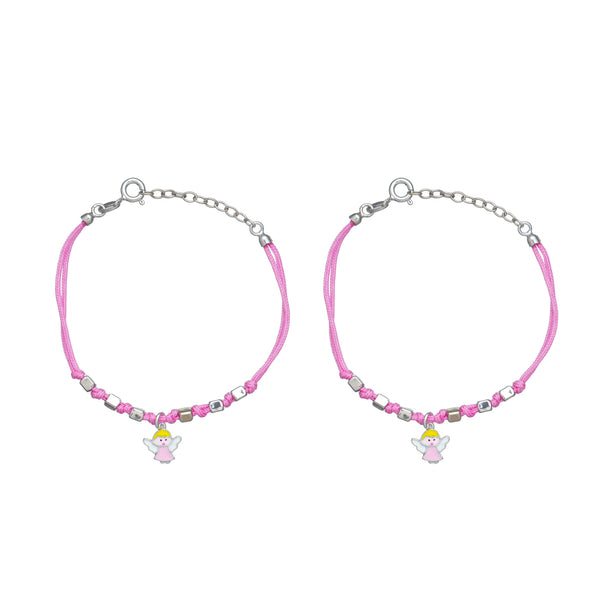 925 Silver Angel Charm Bracelet