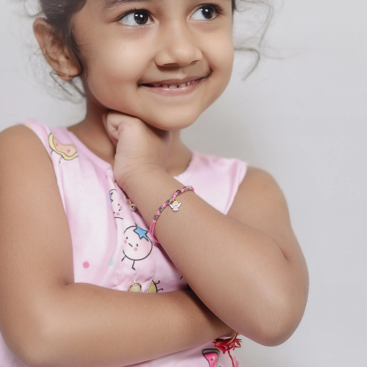 925 Silver Angel Charm Bracelet - 925 sterling silver bracelet by Tassya Silver