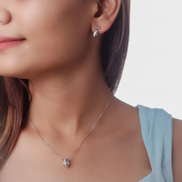 925 Silver Baguette Chain Pendant Top