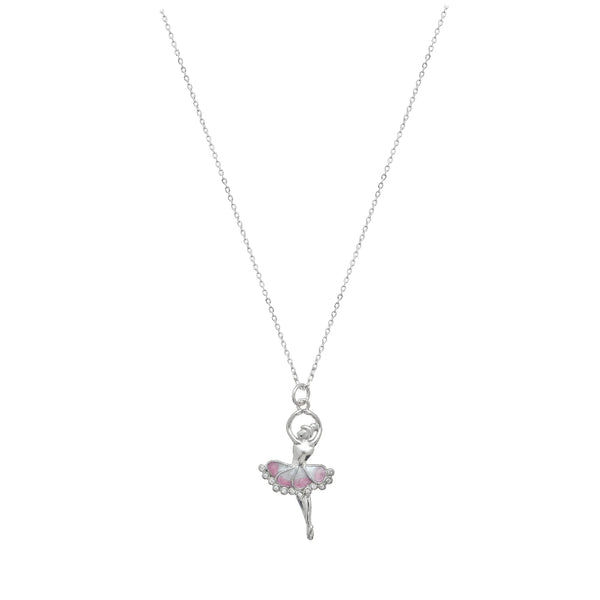 925 Silver Ballerina Sparkle Chain Pendant