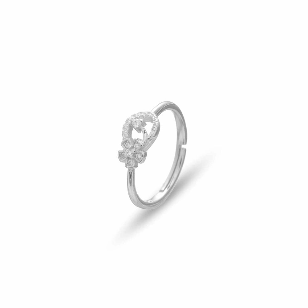 925 Silver Bloom Whirl Ring - 925 sterling silver ring by Tassya Silver