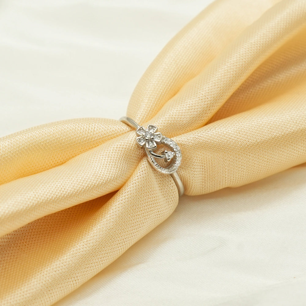 925 Silver Bloom Whirl Ring - 925 sterling silver ring by Tassya Silver
